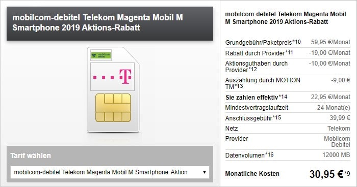 Md Magenta Mobil M Telekom Netz Ab Eff 21 95 Mtl