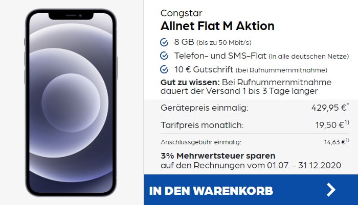 Iphone 12 Mini Mit Bis Zu 13 Gb Lte Im Telekom Netz Ab Eff 4 94 Mtl