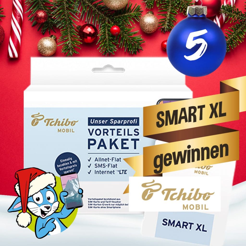 Handyhase Adventskalender Turchen 5 Gewinne Ein Tchibo Mobil Vorteilspaket Smart Xl Im Wert Von 199 Handyhase De