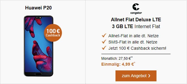 Huawei P20 + congstar Allnet Flat LTE