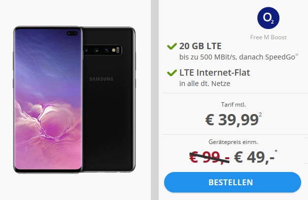 o2 samsung s10 deals